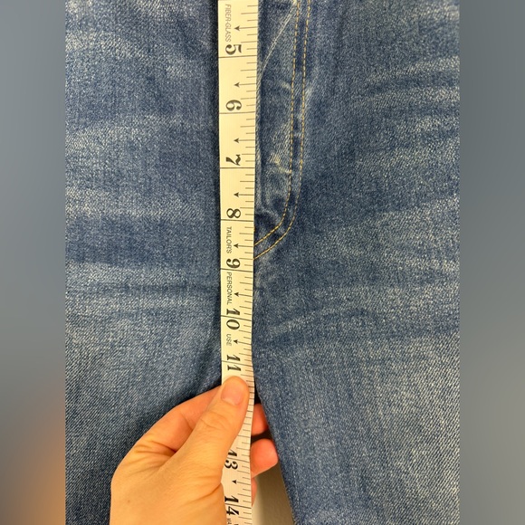RE/DONE High Rise 70s Bootcut Split Hem Jeans 29 Made in USA - Picture 10 of 11
